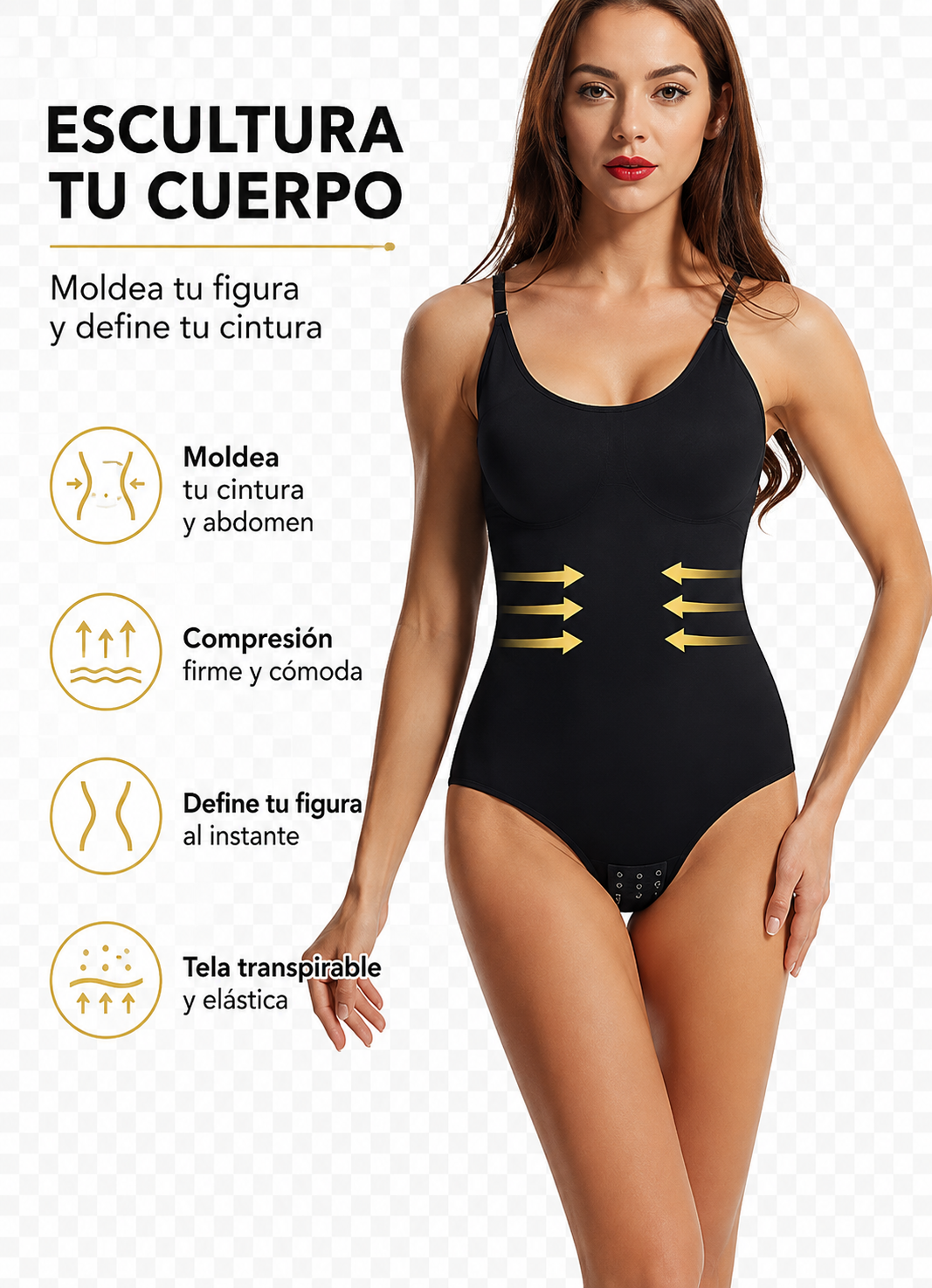 Body Adelgazante Con Tirantes